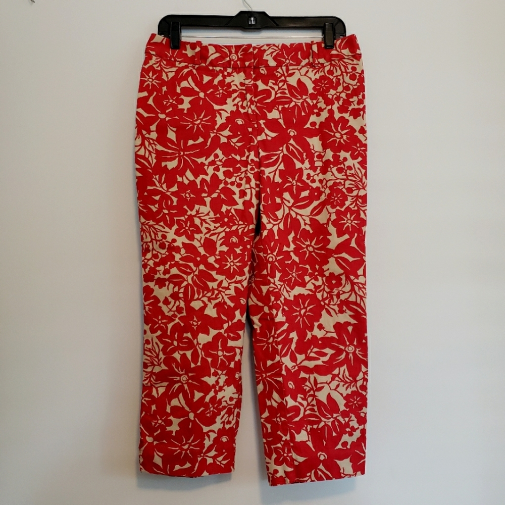 Talbots Signature red and tan pants Size 10P